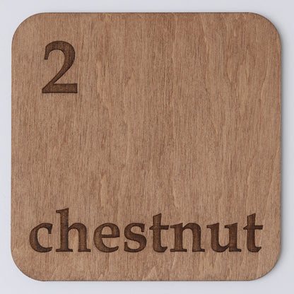 Tischnummern Holz